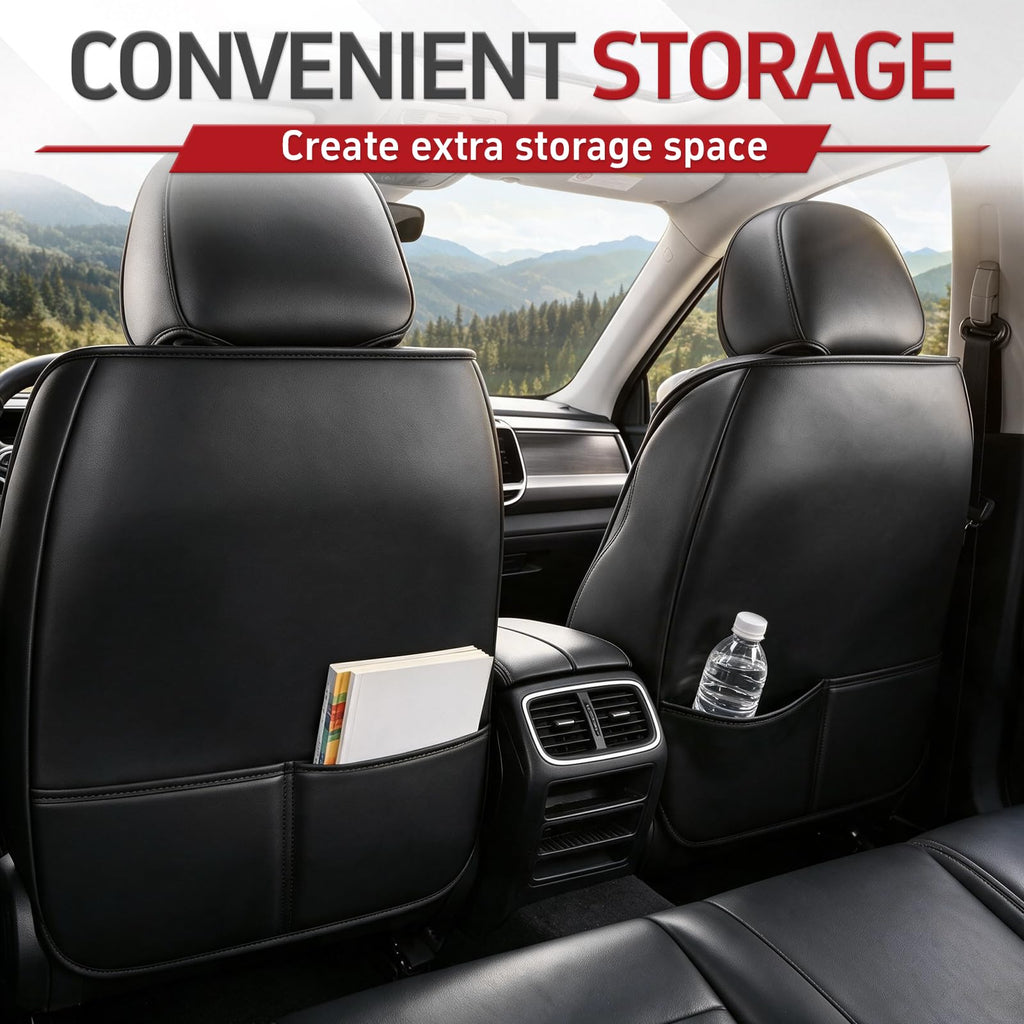 Black Red Seat Covers Full Set C684724