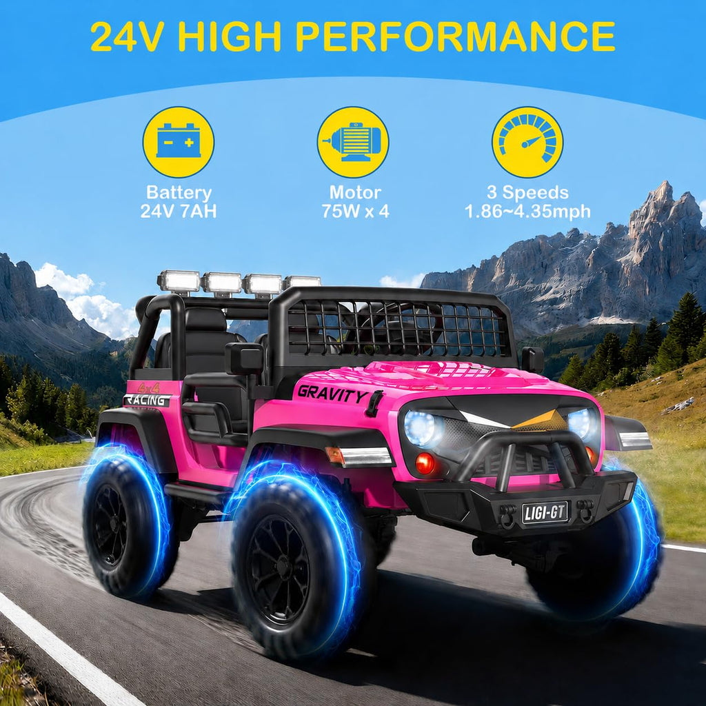 24V 2 Seater 4WD Ride On Car F66210
