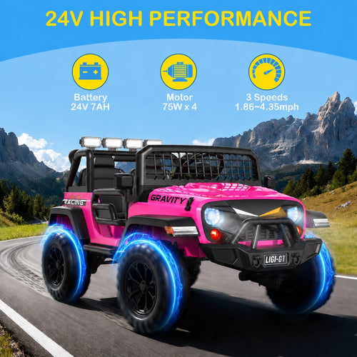 24V 2 Seater 4WD Ride On Car F66210