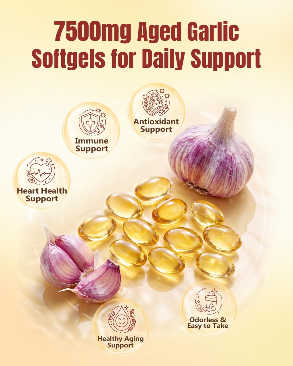 Odorless Aged Garlic Extract Softgels 300 Count R136