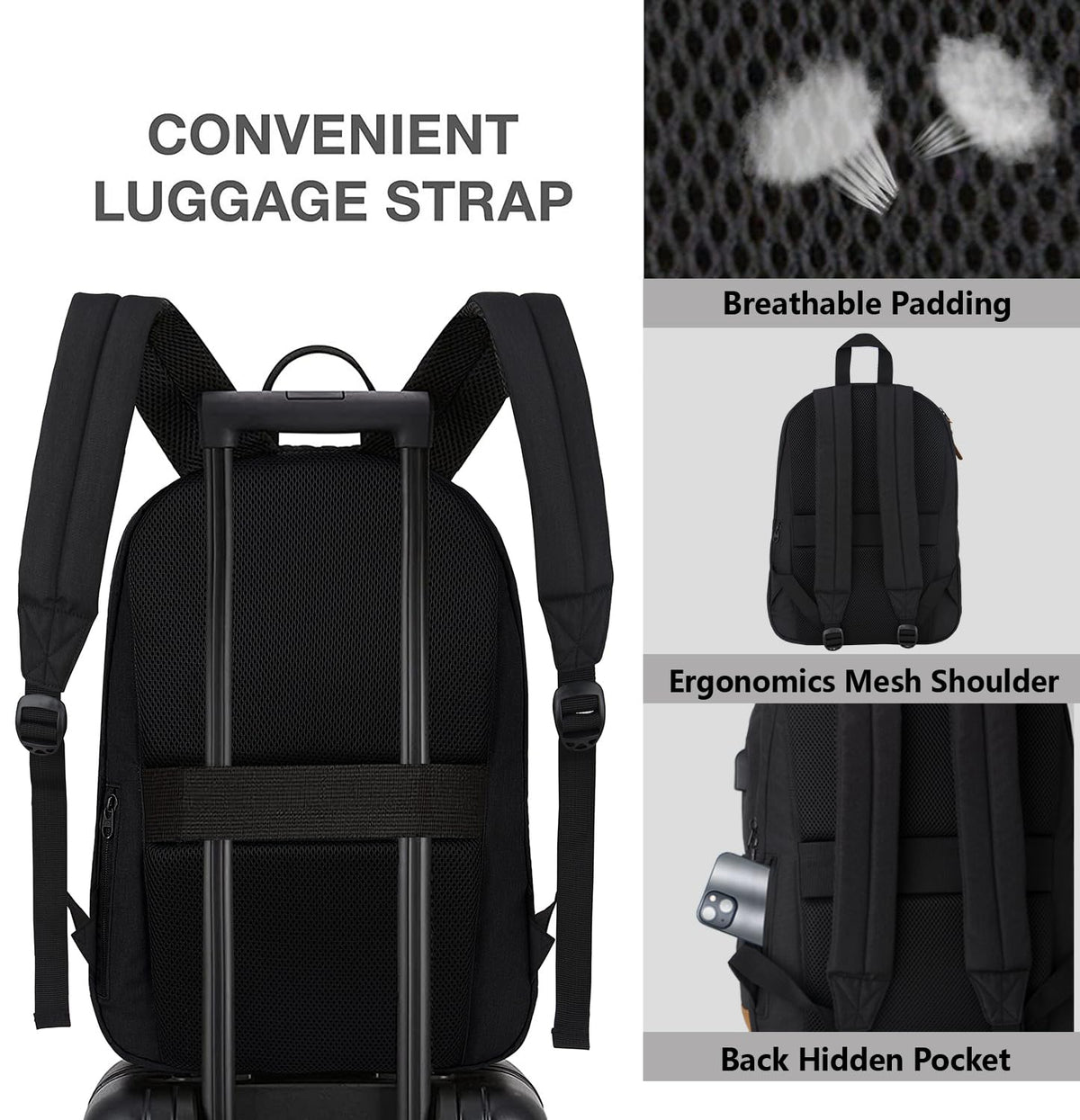Anti Theft Laptop Backpack with USB Charging Port O502313
