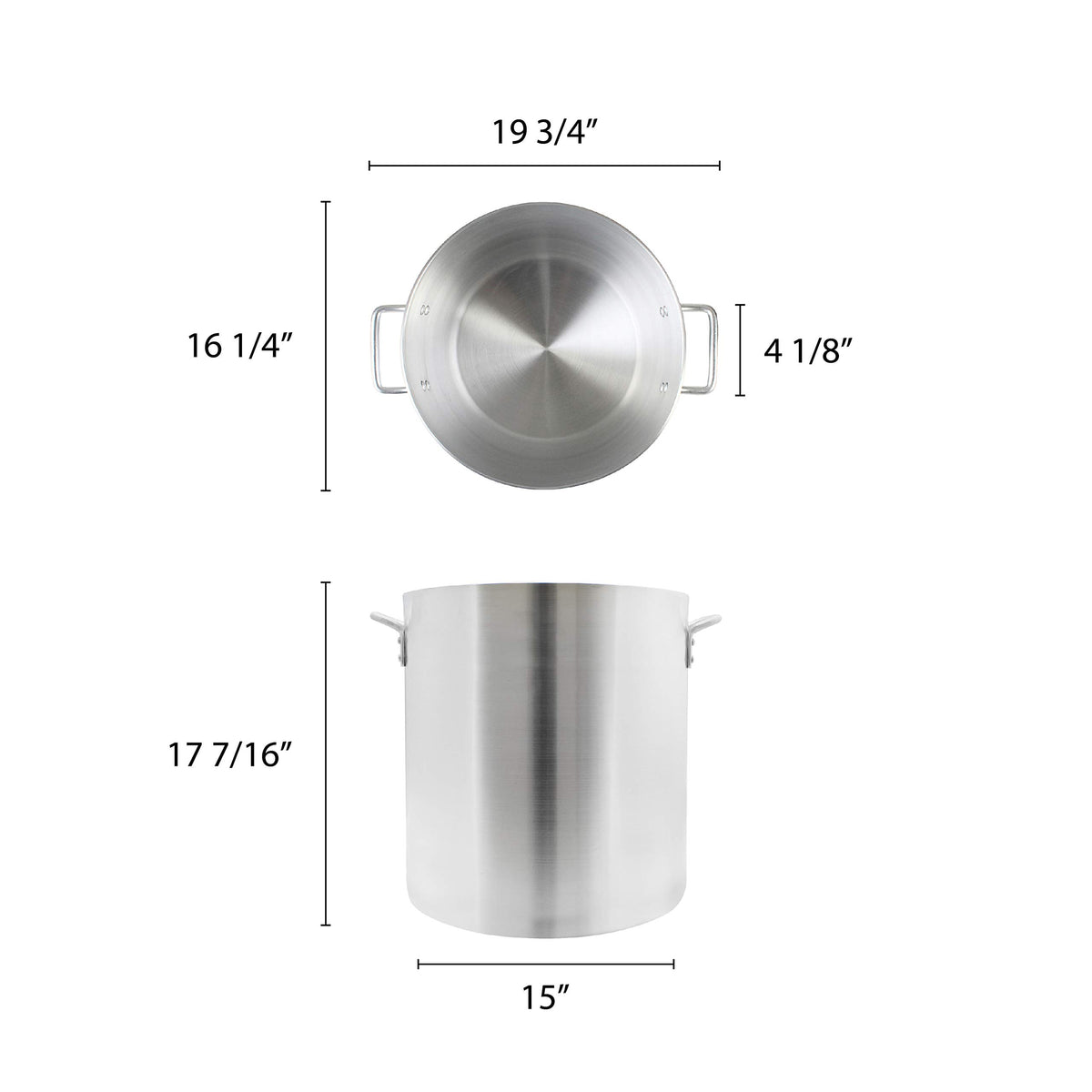 60 quart Aluminum Stock Pot L440152