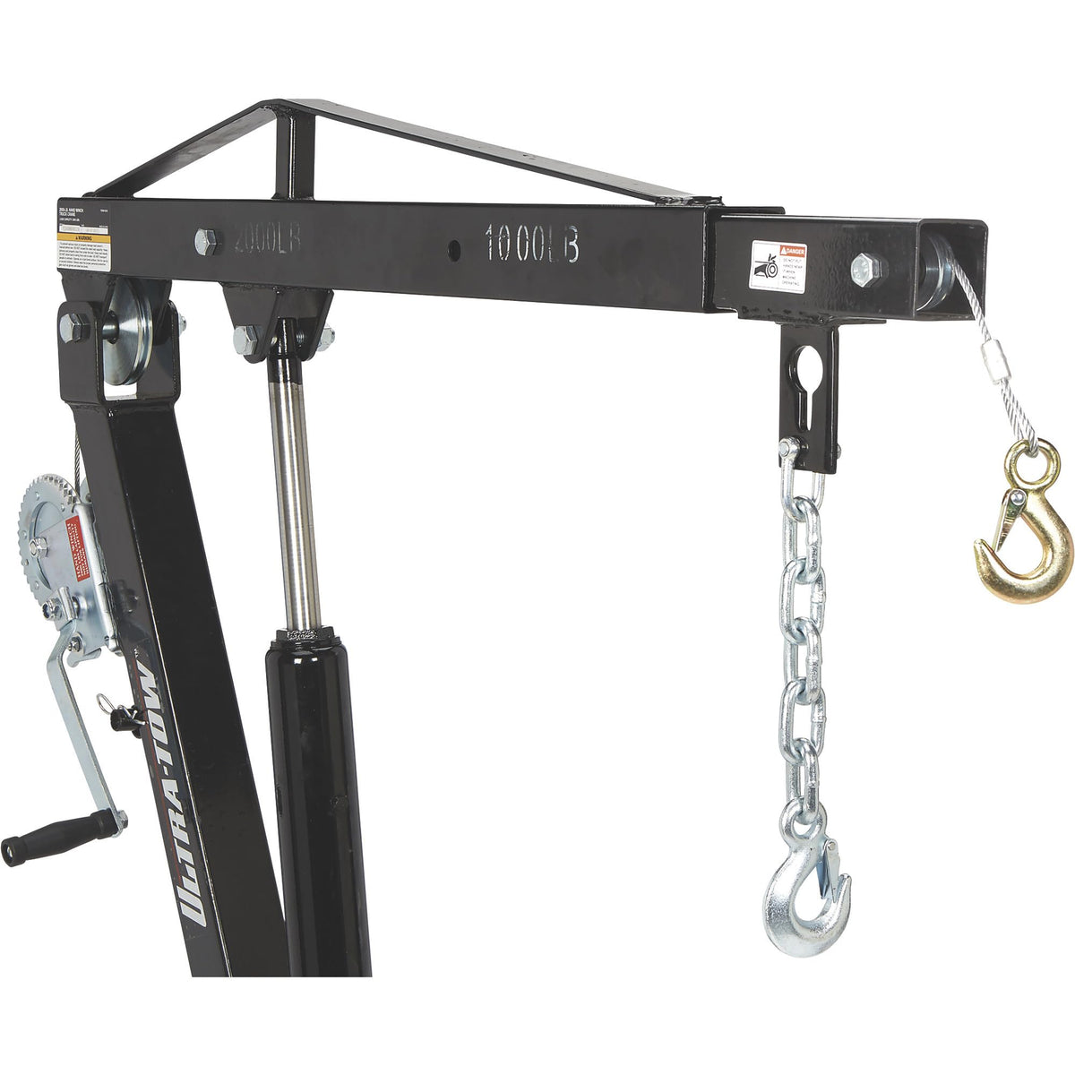 Hydraulic Pickup Truck Crane with Hand Winch 2000-Lb. Capacity H60811