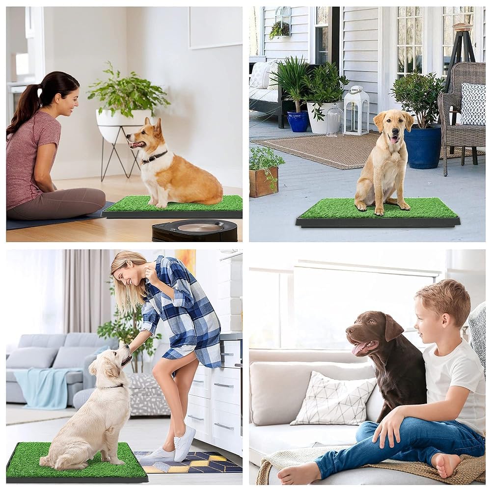 Artificial Dog Grass Pad with Tray 16x20 inches X623