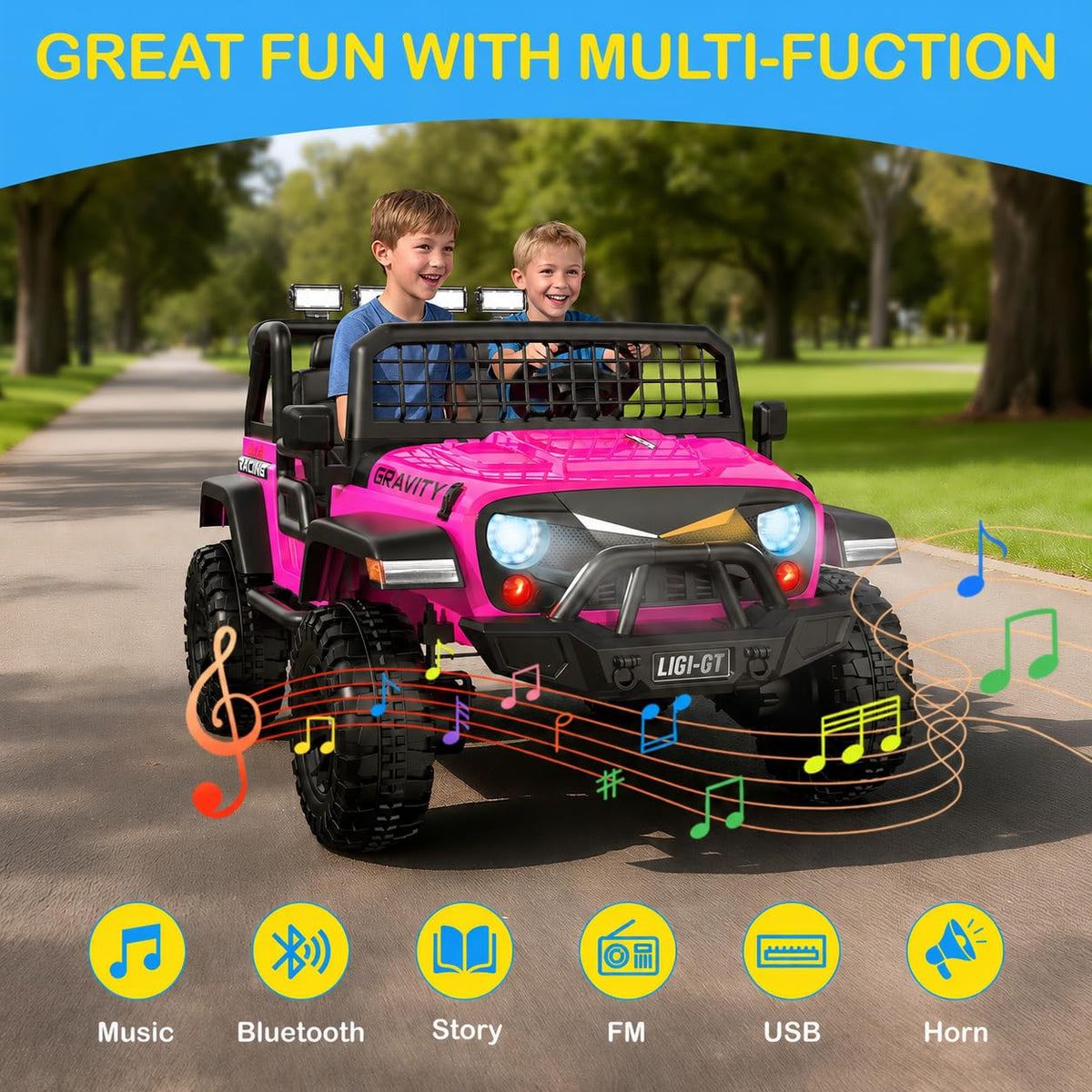 24V 2 Seater 4WD Ride On Car F66210