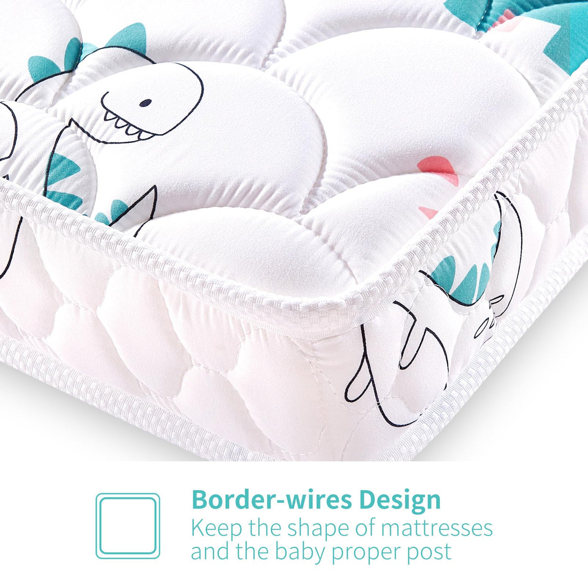 5" Firm Hypoallergenic Crib and Toddler Mattress Y53017
