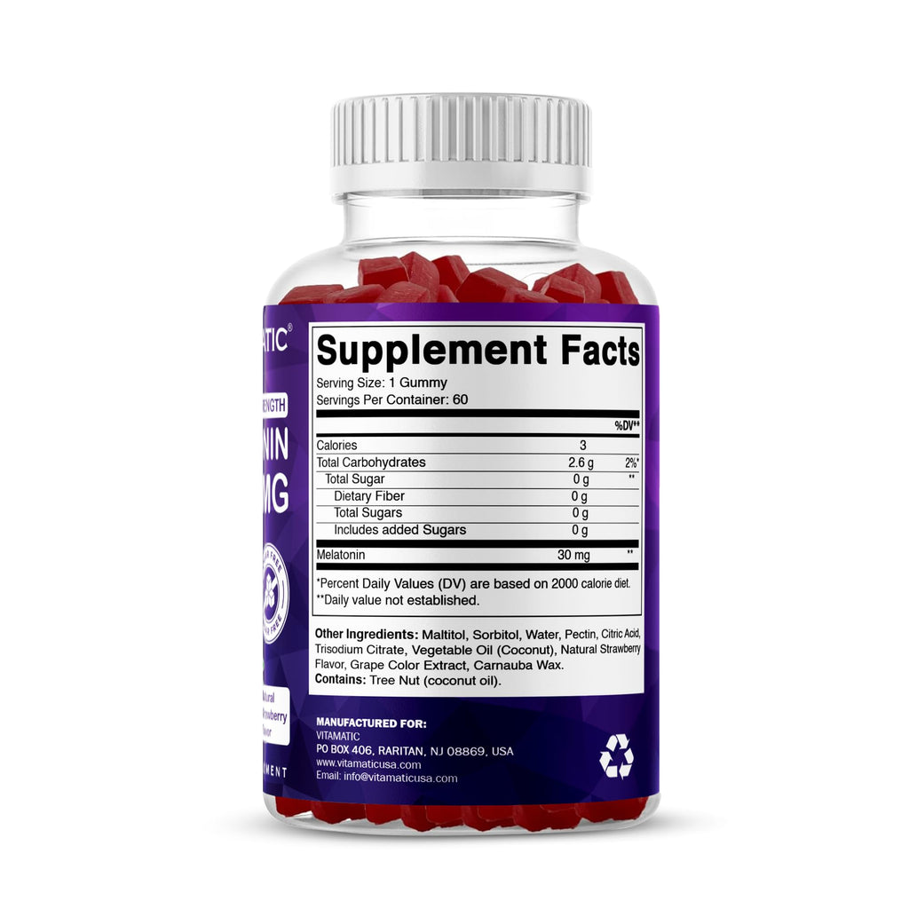 Melatonin 30 mg 60 Gummies G710182