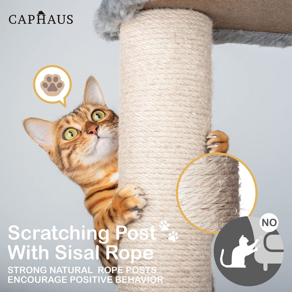 70-Inch Multi-Level Cat Tree with Hammock and Cat Cave I242889