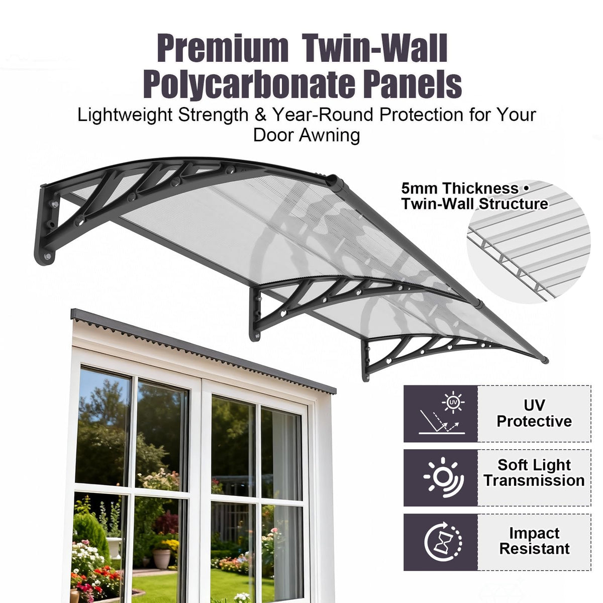 40"x40" Exterior Awning N12213