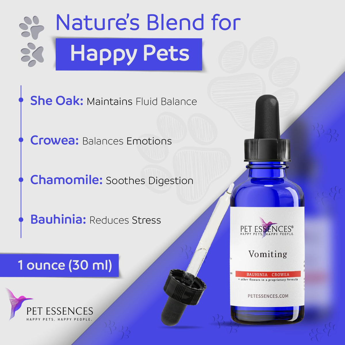 1 oz Natural Flower Essences for Dogs, Cats & Horses K45648