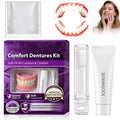 Heat Moldable Custom Fit Upper & Lower False Teeth F62441