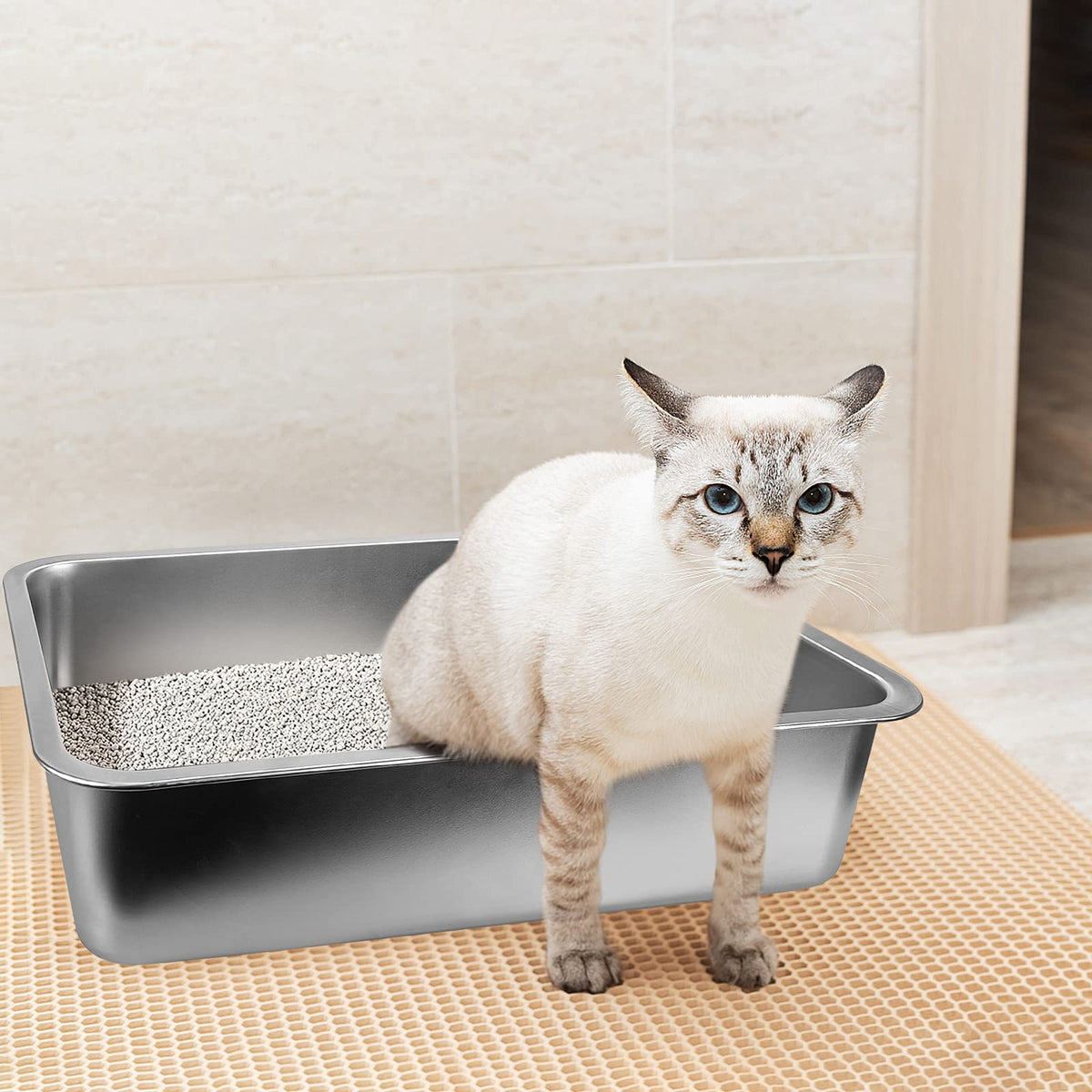 Stainless Steel Litter Box G808