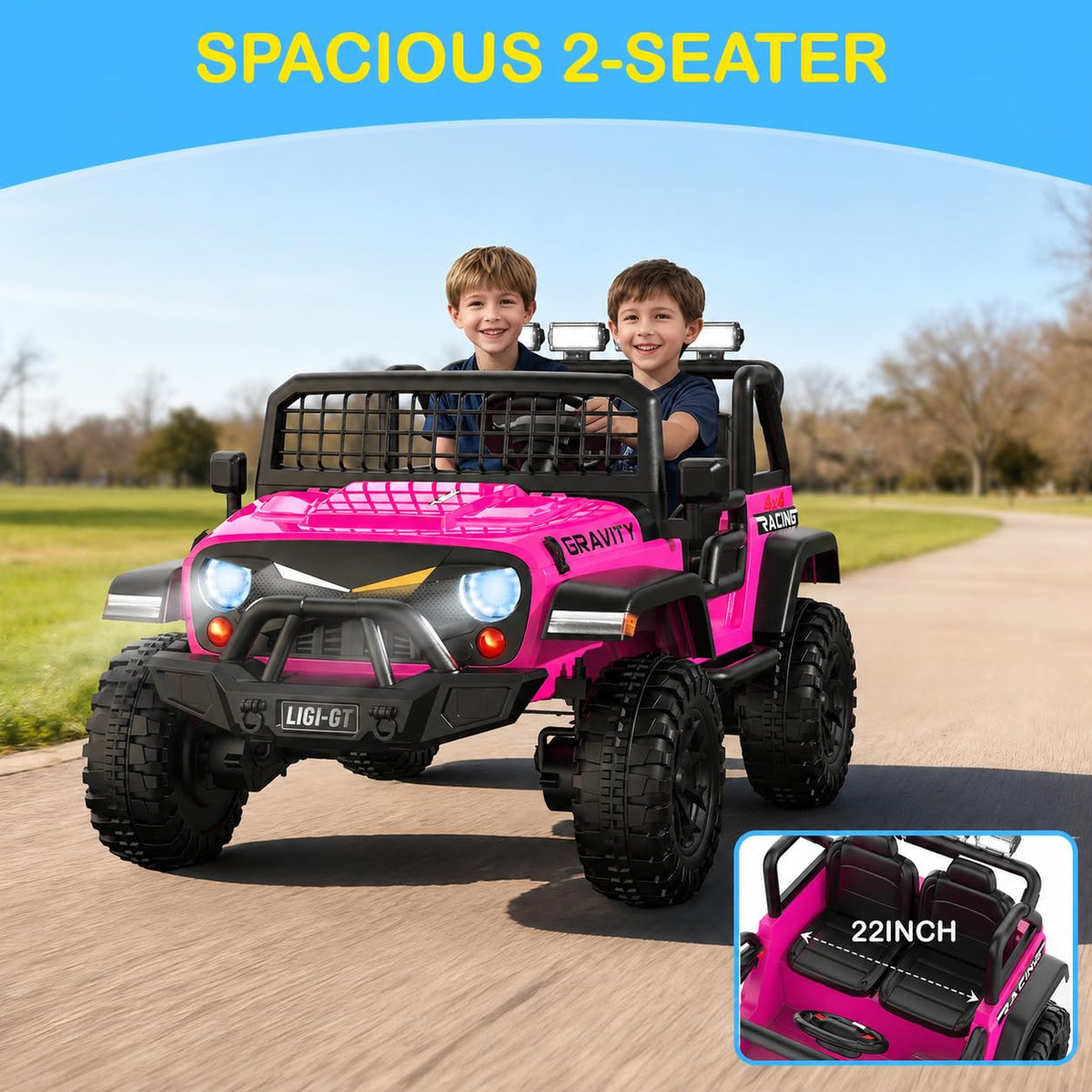 24V 2 Seater 4WD Ride On Car F66210