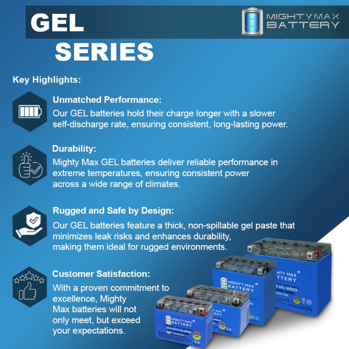 12V 11.2Ah GEL Battery T304