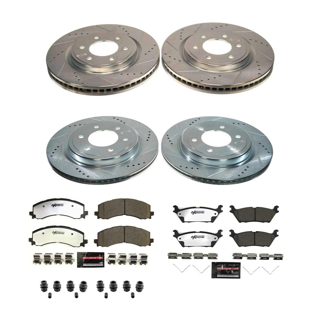 Front & Rear Brake Pad & Rotor Kit C124783