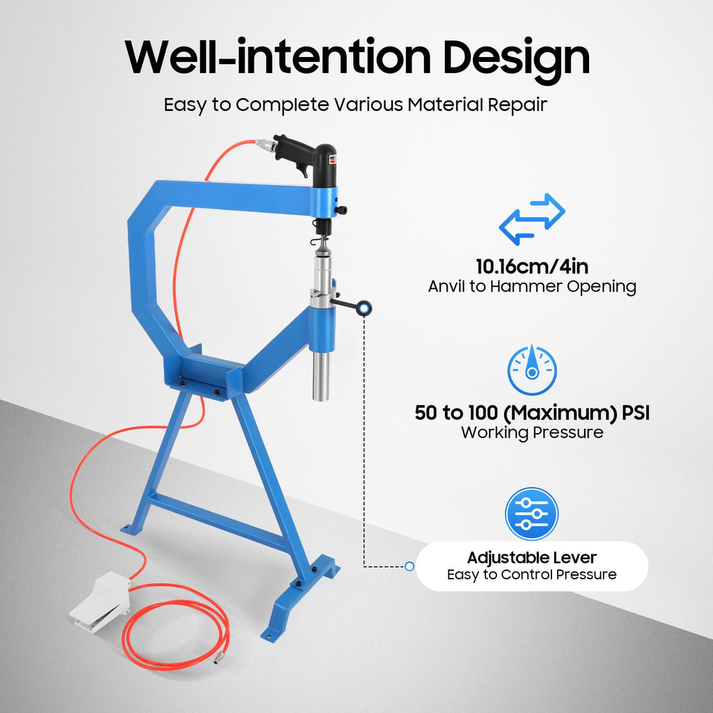 Pneumatic Planishing Hammer with Stand and Foot Pedal E374