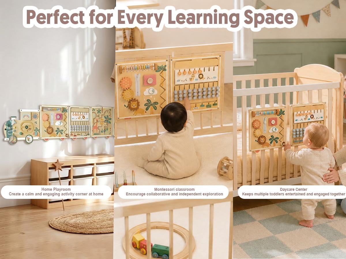 Montessori Wooden Activity Wall Board for Toddlers 18M+ K756218