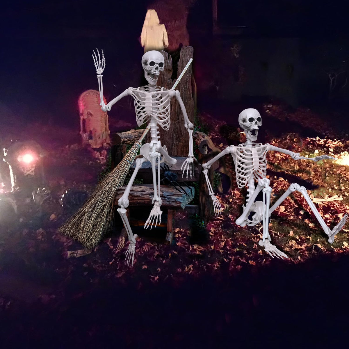 5.4Ft Posable Life Size Plastic Skeletons N918