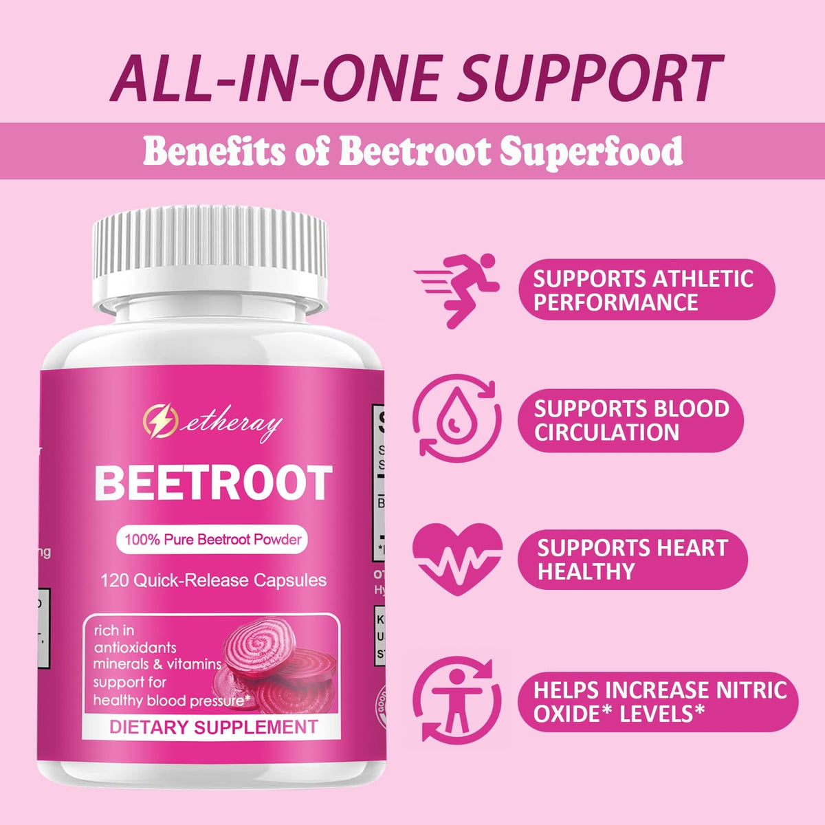 Beet Root Capsules 120 Count W770804