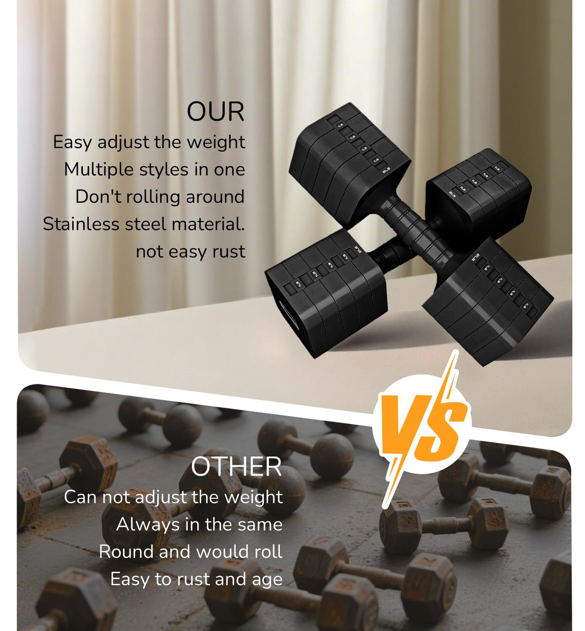 Adjustable Dumbbell Set 10 lb W8220