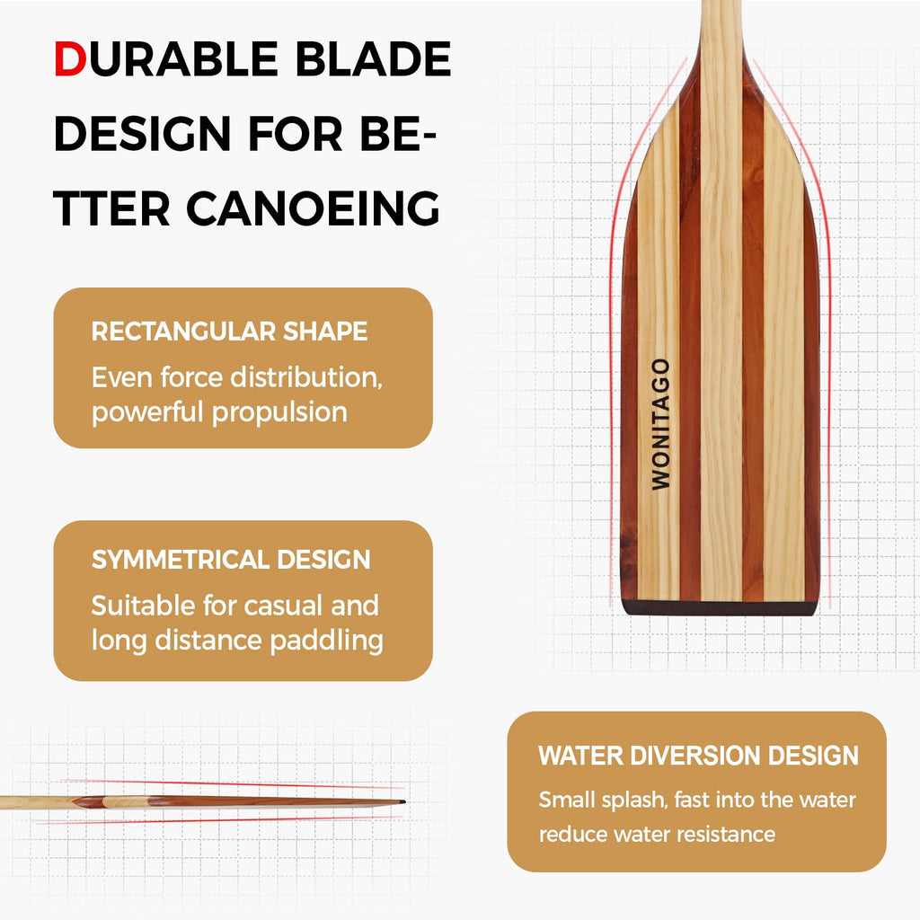 Wooden Canoe Paddle R5623