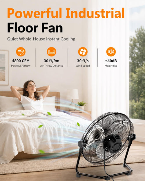 20 Inch High Velocity Floor Fan M2877