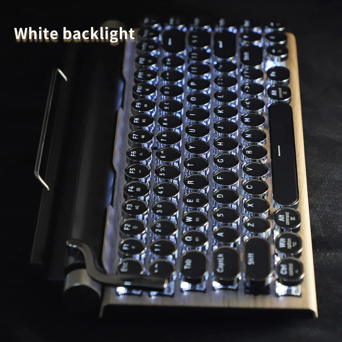 Retro Mechanical Keyboard LED Backlight 83 Keys Bluetooth 5.0 R93019