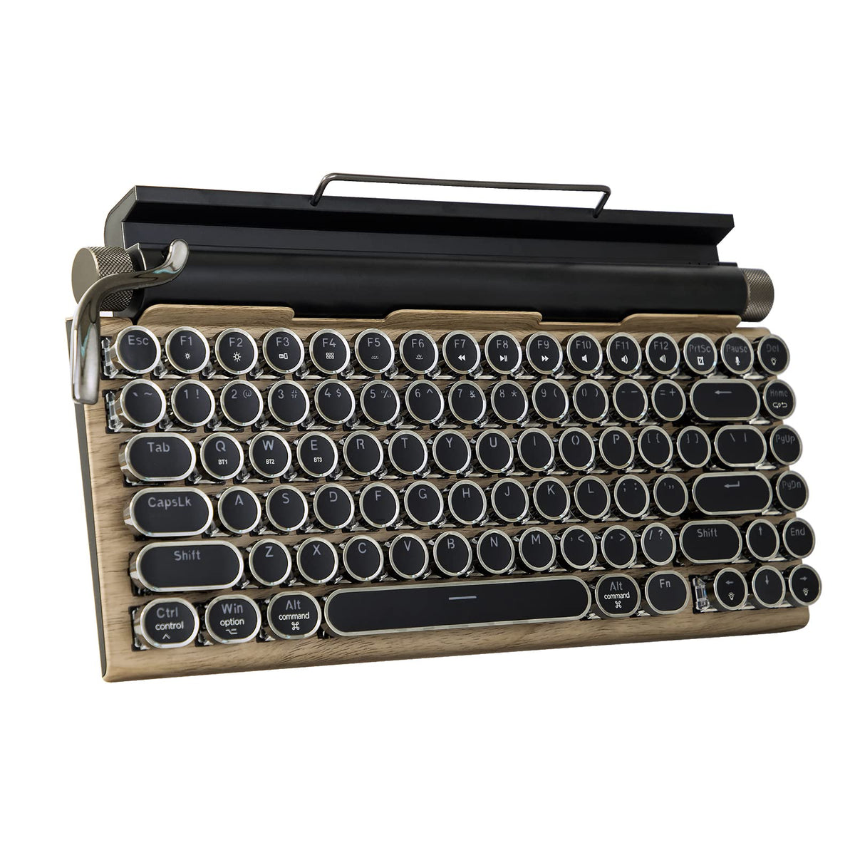 Retro Mechanical Keyboard LED Backlight 83 Keys Bluetooth 5.0 R93019