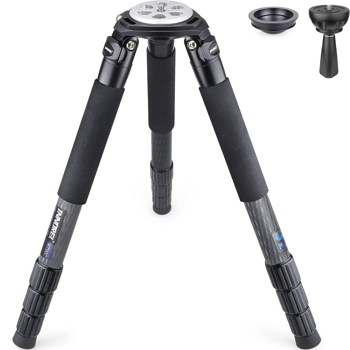 Carbon Fiber Heavy Duty Tripod with 75mm Bowl Adapter 63 inch Black N357753
