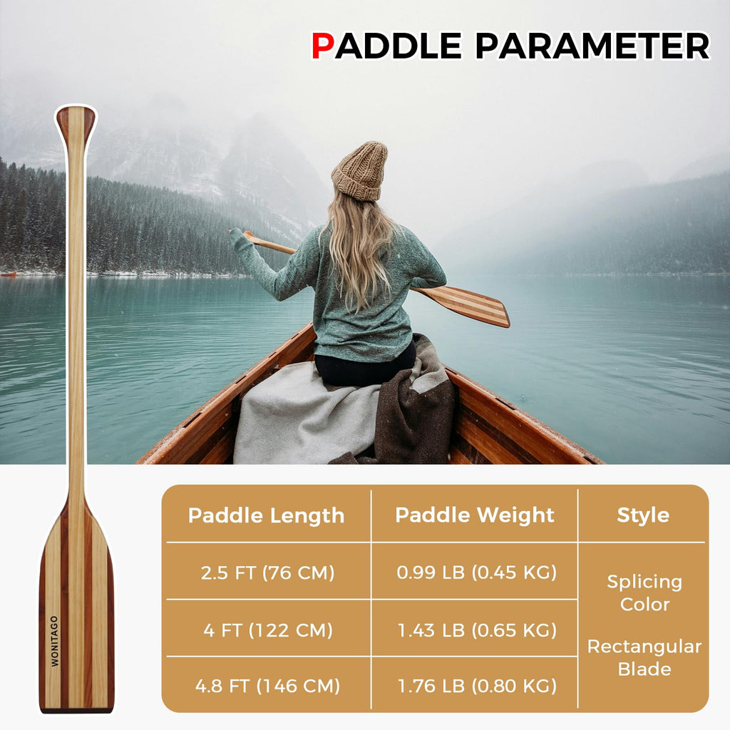 Wooden Canoe Paddle R5623