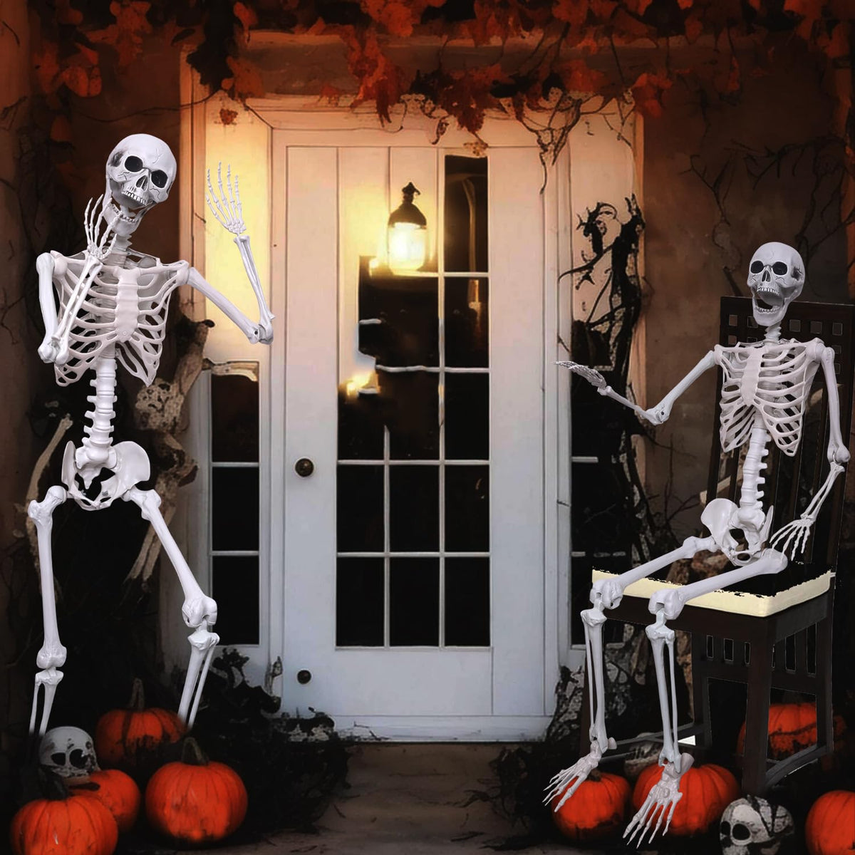 5.4Ft Posable Life Size Plastic Skeletons N918