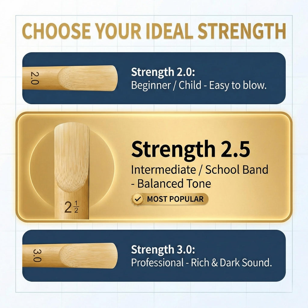Alto Saxophone Reeds Strength 2.5 10 Pack Q69099
