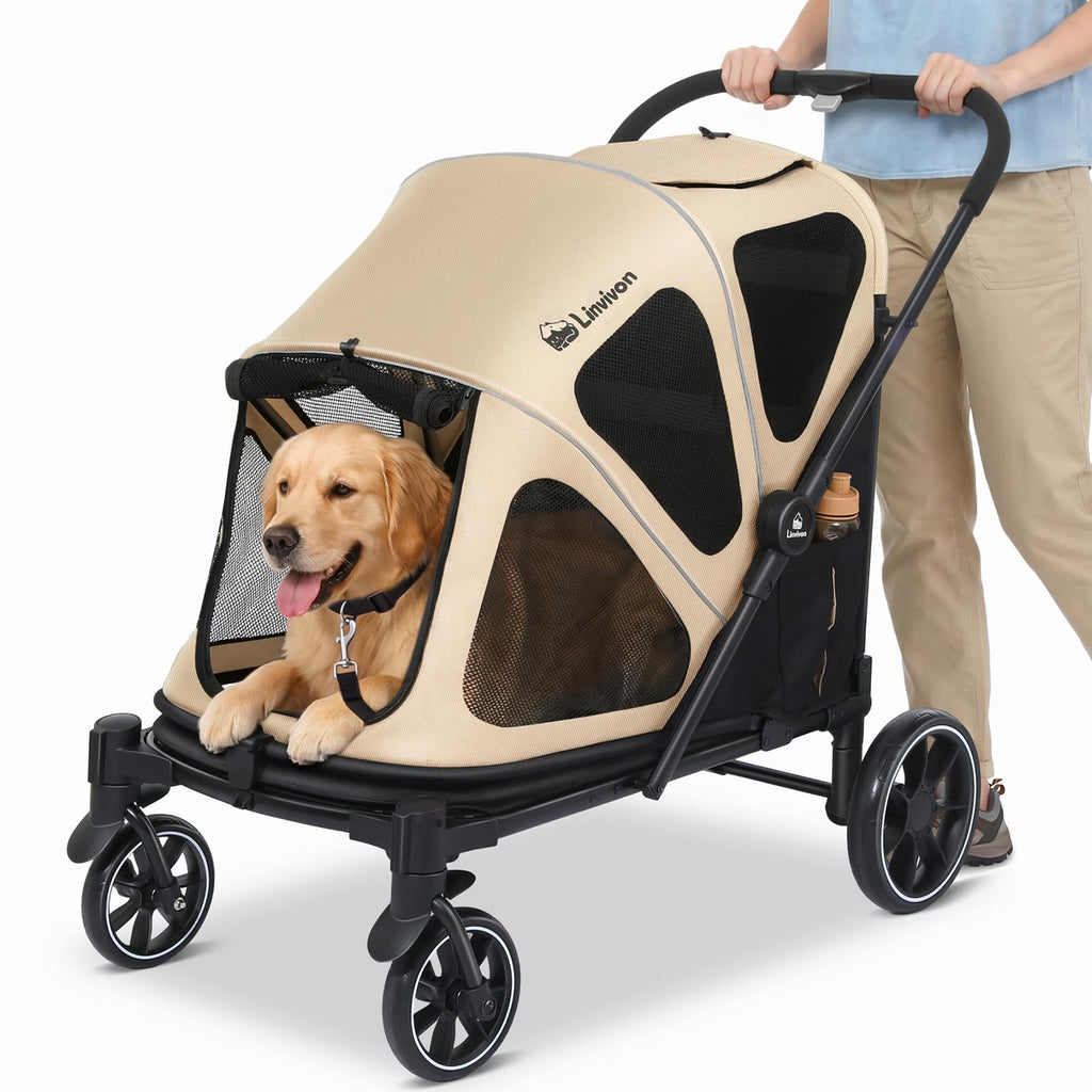 Foldable Dog Stroller with Ramp F4140