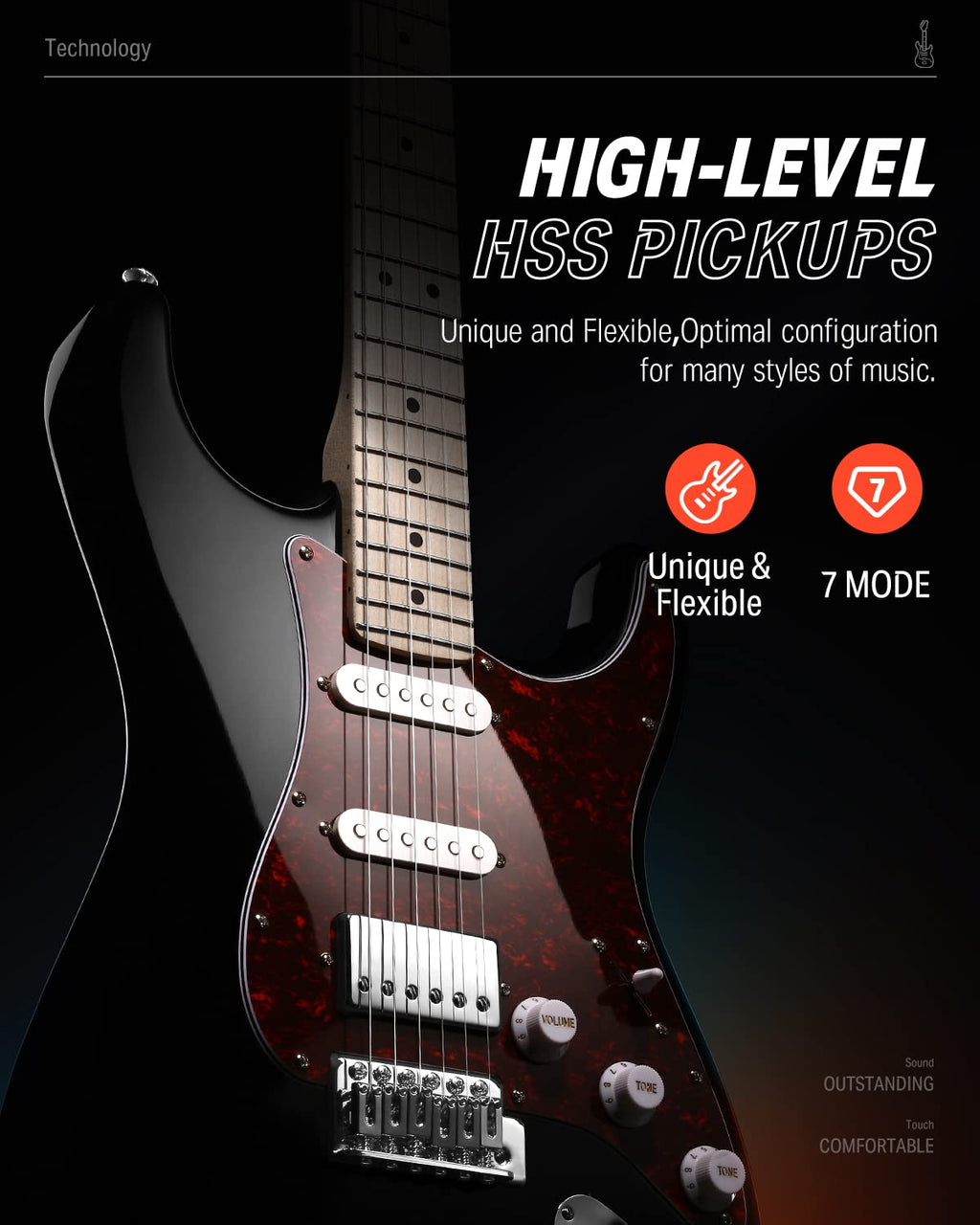 Electric Guitar HSS Coil Split J898131