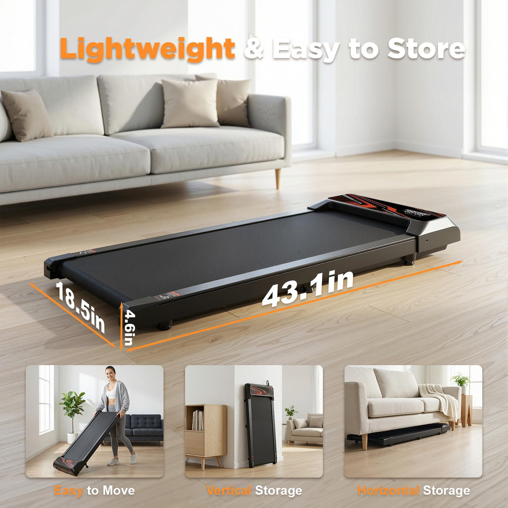 2.5HP Portable Compact Treadmill with Incline and Remote P871