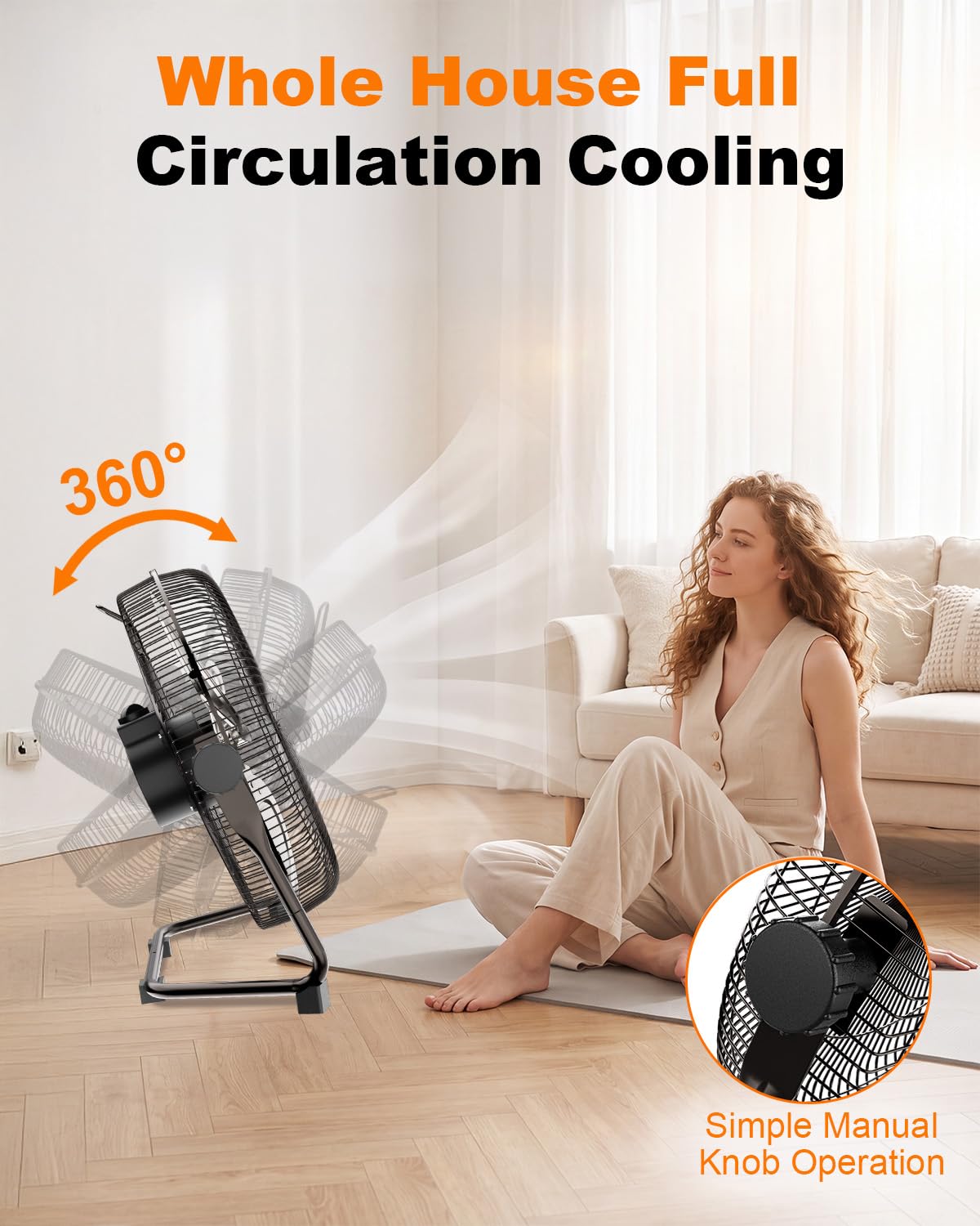 20 Inch High Velocity Floor Fan M2877