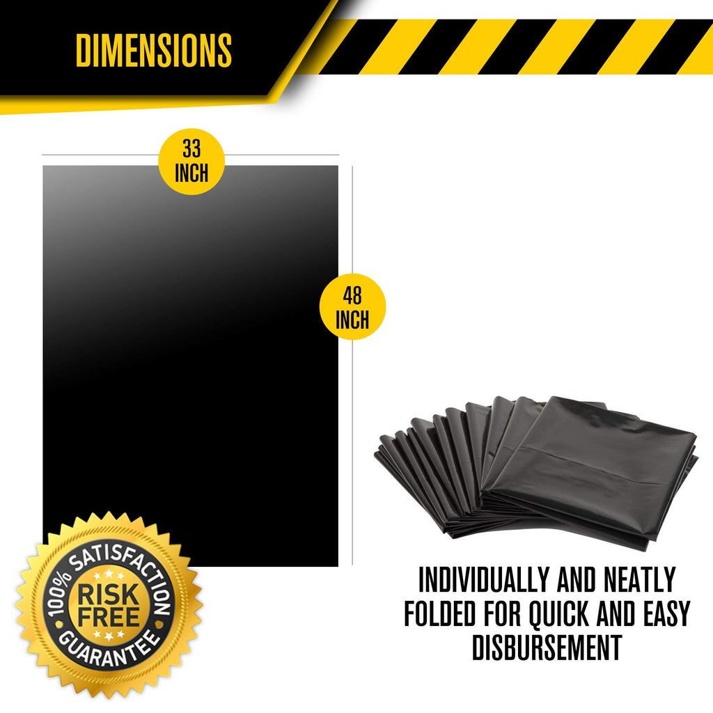 42 Gallons 4 Mil Heavy Duty Contractor Bags 32 Pack with Ties X1515