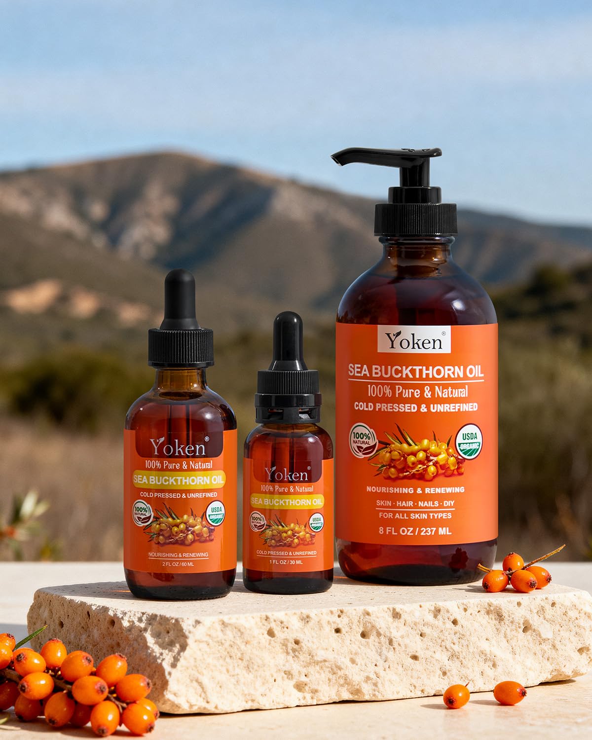 Cold Pressed Organic Sea Buckthorn Oil 1oz G24080