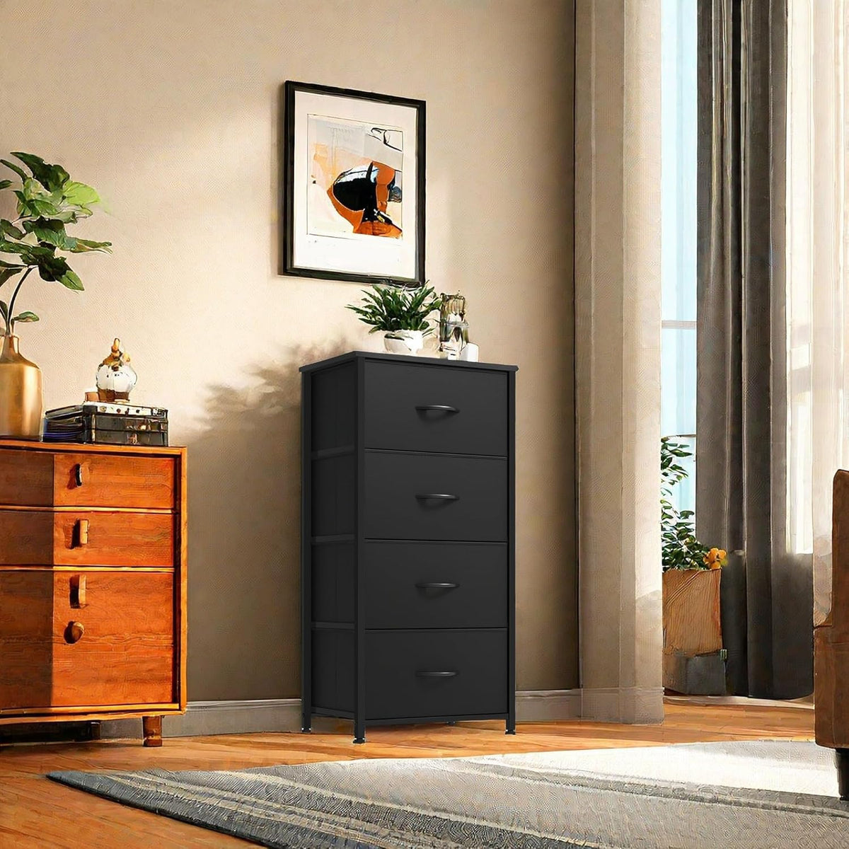 4 Drawer Fabric Dresser J715617