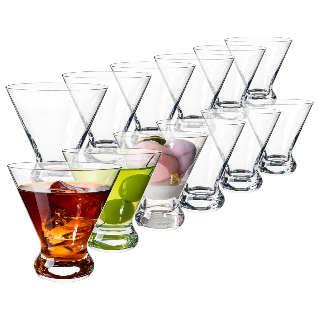 Stemless Martini Glasses Set of 12, 7.5 oz L461392