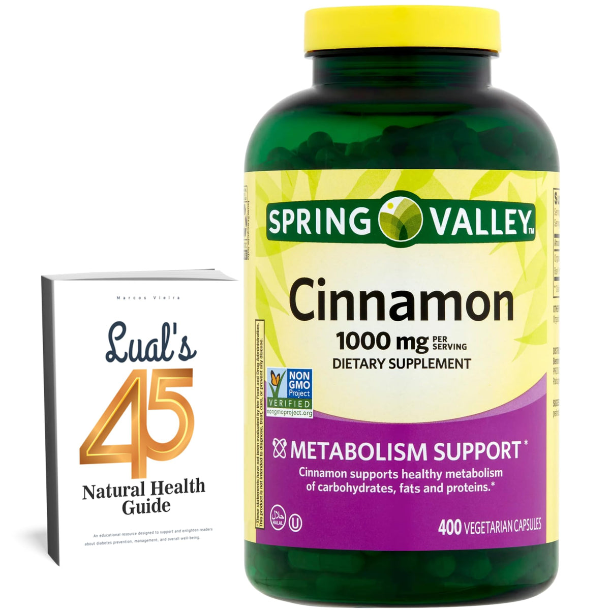 Cinnamon Supplement 1000mg 400 Vegetarian Capsules V698946