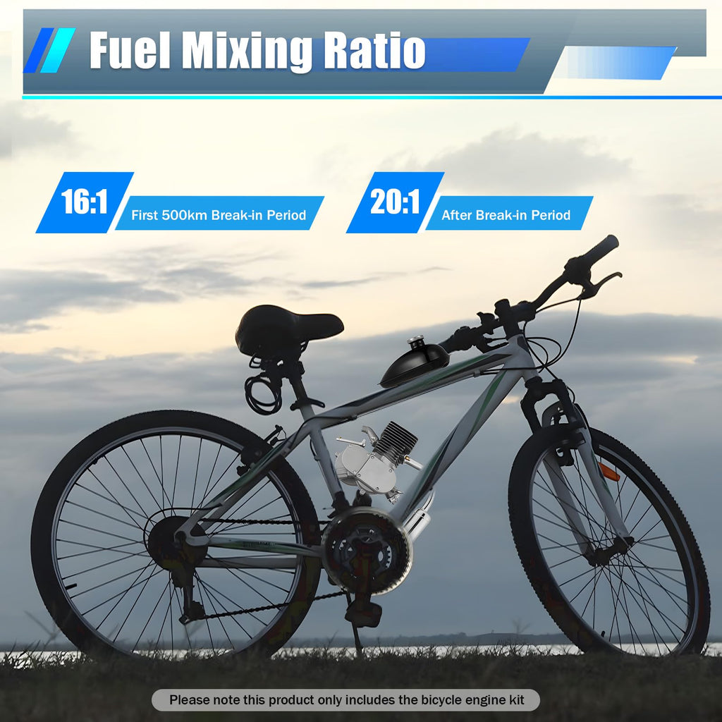 2 Stroke 100cc Bicycle Engine Kit with Air-Cooling H64312