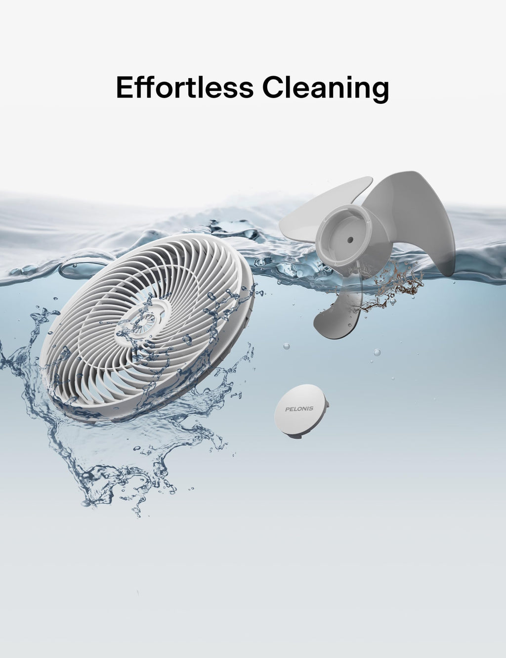 12 inch Indoor Oscillating Wall Mount Fan with Remote, White U41268