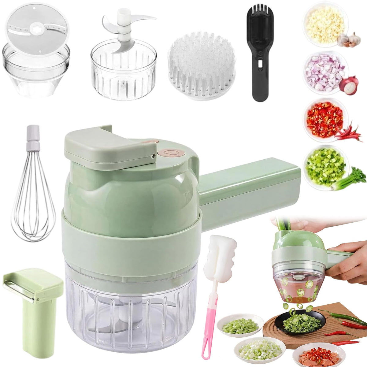 4 in 1 Handheld Electric Vegetable Cutter A771703