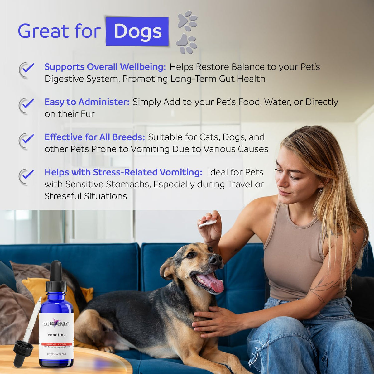 1 oz Natural Flower Essences for Dogs, Cats & Horses K45648