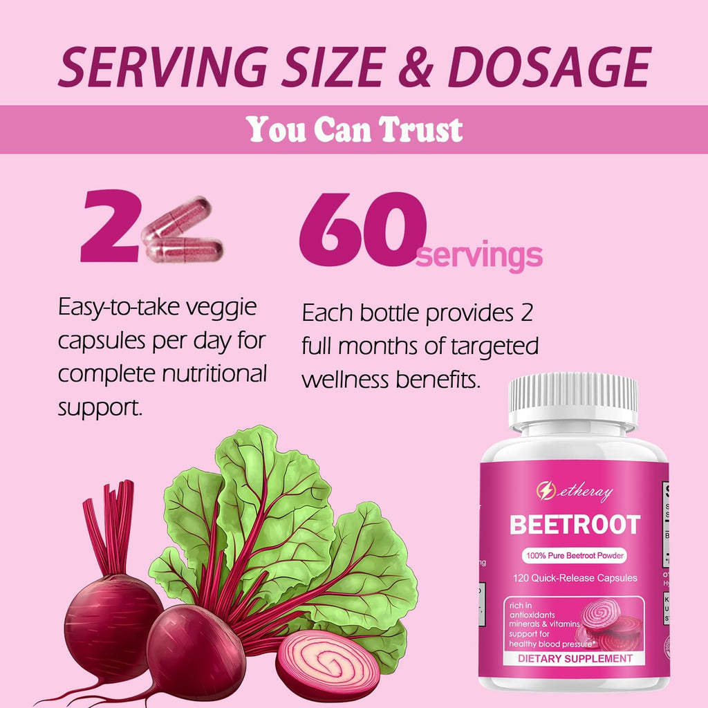 Beet Root Capsules 120 Count W770804