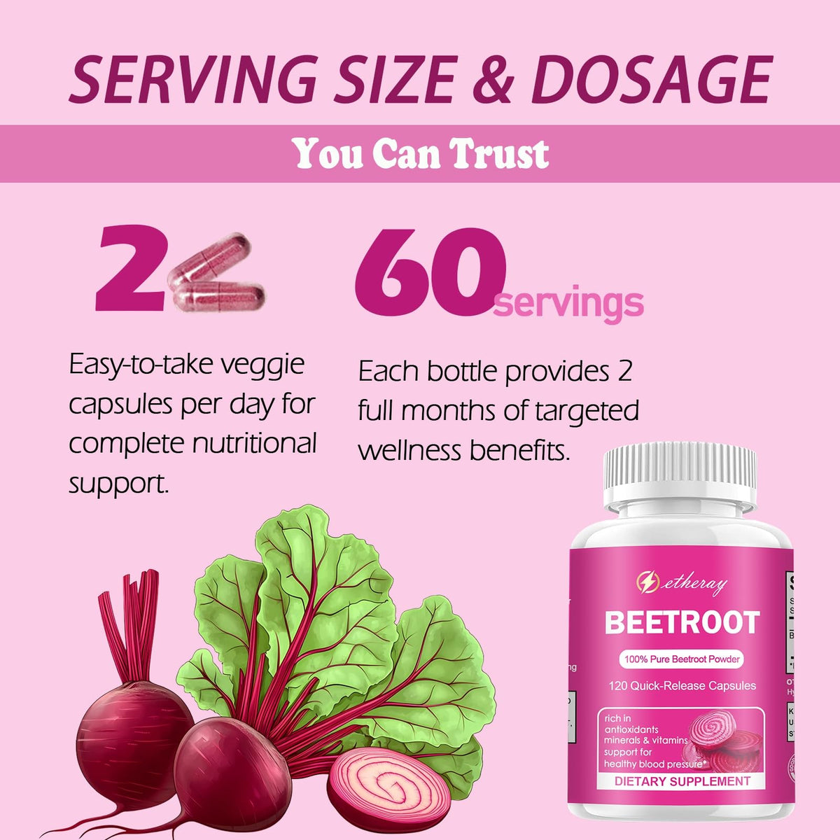 Beet Root Capsules 120 Count W770804