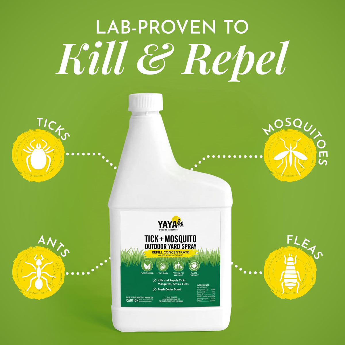 Plant-Derived Essential Oils Outdoor Yard Spray Refill Concentrate 32 oz V25704