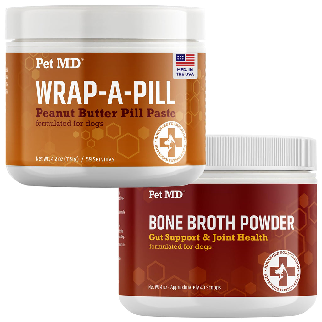 Bone Broth Powder Supplement & Peanut Butter Flavor Pill Paste V461915