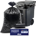 95-96 Gallon Heavy Duty Black Trash Bags X2813